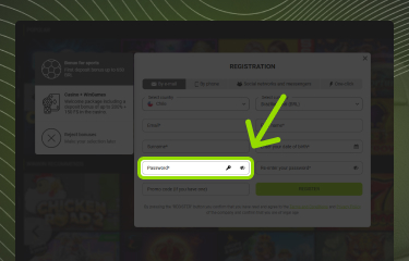 Winwin Chile detailed instructions on how to create an account on the platform and start playing step 3